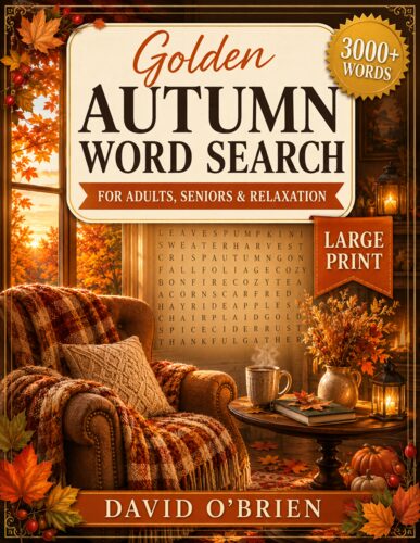 Golden Autumn Word Search cover