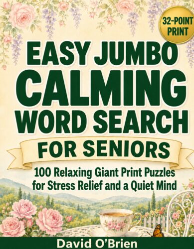 Easy Jumbo Calming Word Search cover