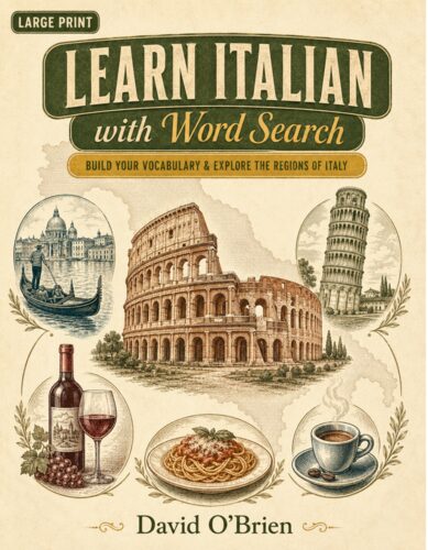 Learn Italian Word Search cover