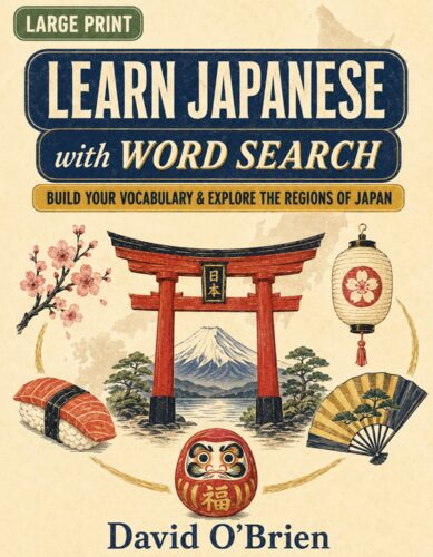 Learn Japanese Word Search cover