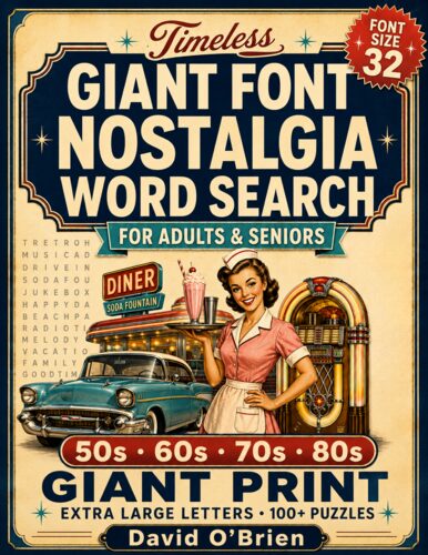 Easy Jumbo Nostalgia Word Search cover