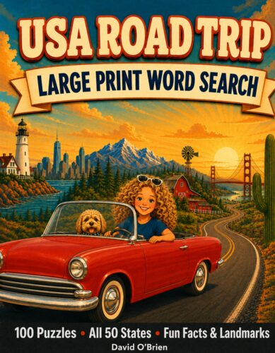 USA Road Trip Word Search cover