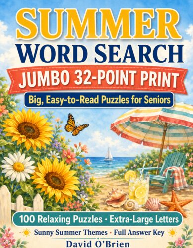 Easy Jumbo Summer Word Search cover