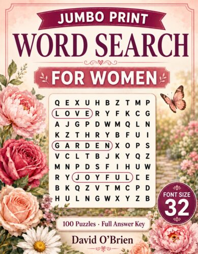 Jumbo Print Word Search for Women cover